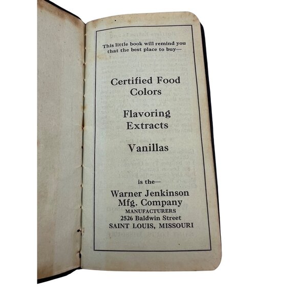 1941 Red Seal Warner-Jenkinson Pocket Diary Calendar, St. Louis Food Colors Ad - Picture 2 of 10